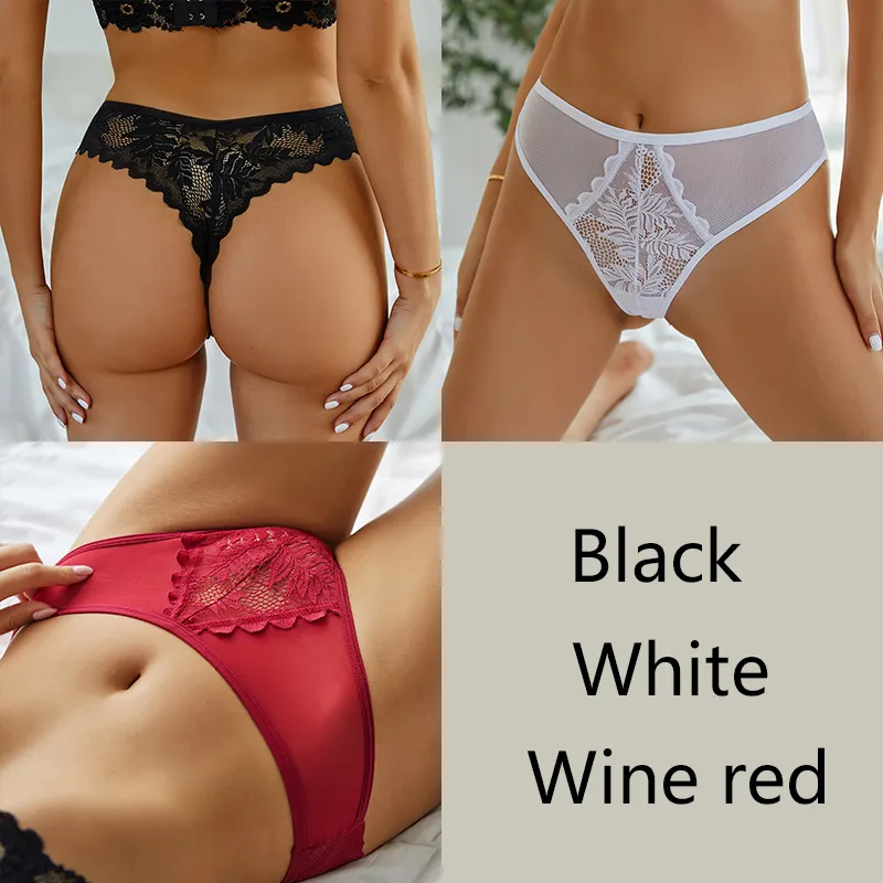 3Stk/set Frauen Spitze Tanga G-String Höschen Sexy Schlüpfer Slip Dessous Unterwäsche