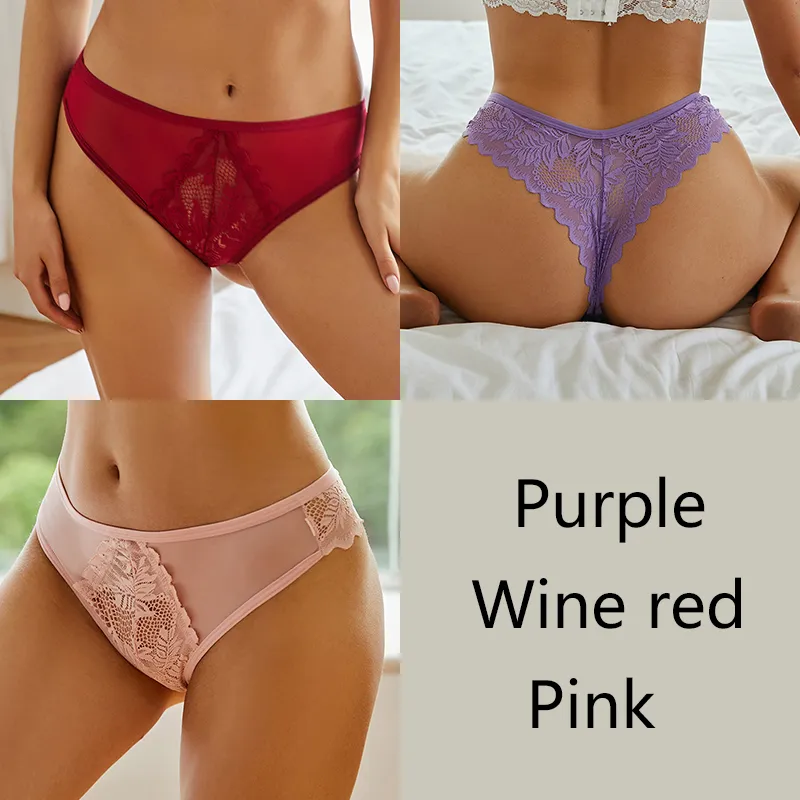 3Stk/set Frauen Spitze Tanga G-String Höschen Sexy Schlüpfer Slip Dessous Unterwäsche