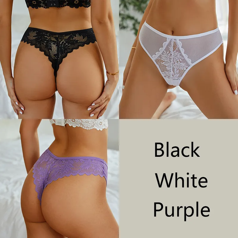 3Stk/set Frauen Spitze Tanga G-String Höschen Sexy Schlüpfer Slip Dessous Unterwäsche