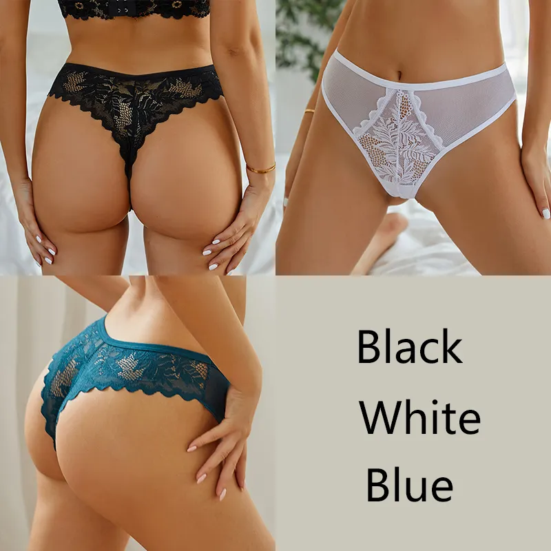 3Stk/set Frauen Spitze Tanga G-String Höschen Sexy Schlüpfer Slip Dessous Unterwäsche
