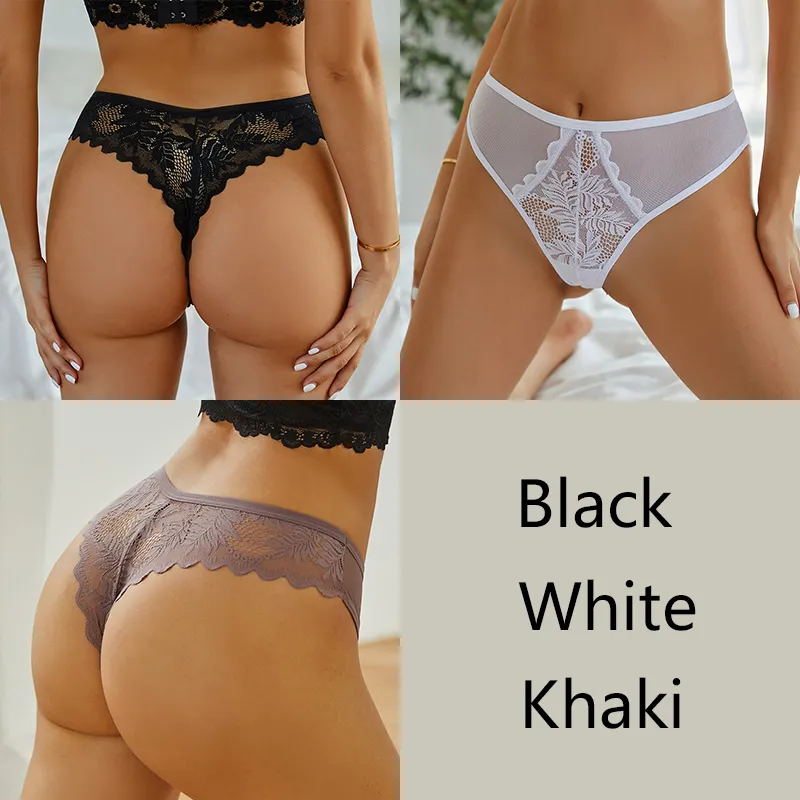 3Stk/set Frauen Spitze Tanga G-String Höschen Sexy Schlüpfer Slip Dessous Unterwäsche