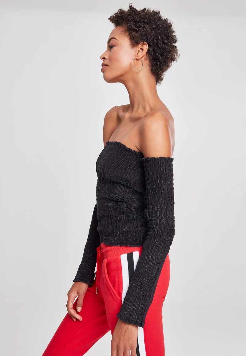 UC Velvet Cold Shoulder Smoke