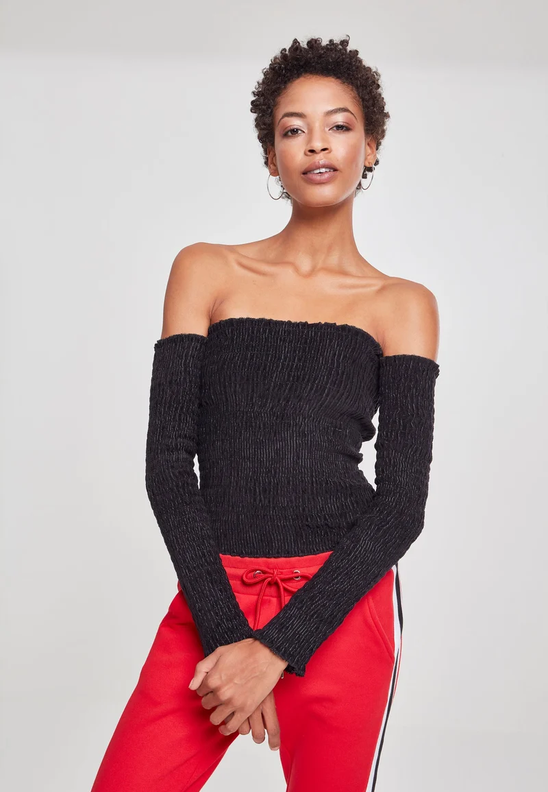 UC Velvet Cold Shoulder Smoke