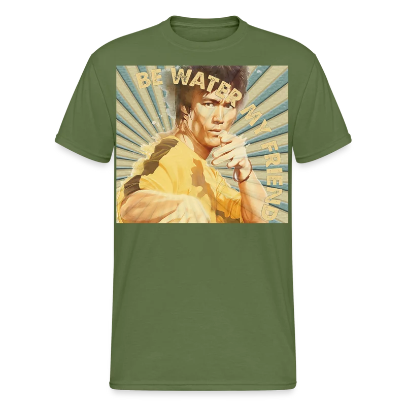 Unisex 3D-T-Shirt Streetwear Fashion Kung Fu Super Star Bruce Lee 100% Baumwolle