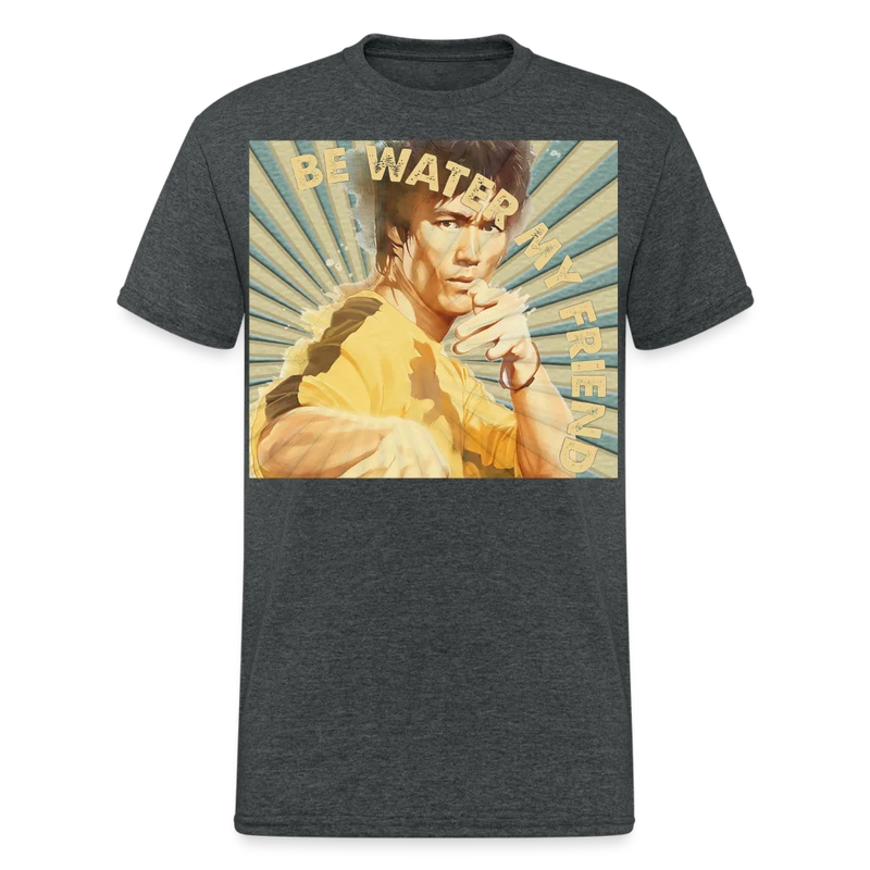 Unisex 3D-T-Shirt Streetwear Fashion Kung Fu Super Star Bruce Lee 100% Baumwolle
