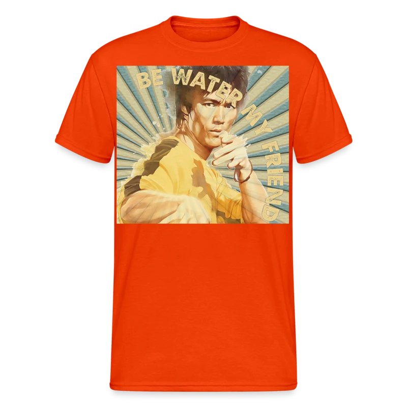 Unisex 3D-T-Shirt Streetwear Fashion Kung Fu Super Star Bruce Lee 100% Baumwolle