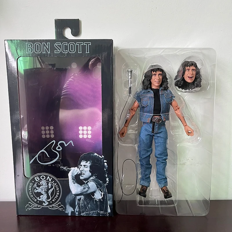 AC/DC NECA Highway To Hell Angus Young Bon Scott Action Figur Figuren 18cm