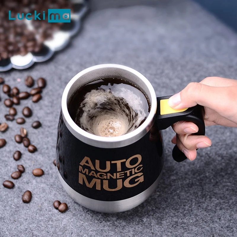 Selbstrührende Tasse Magic Mug Selbstrührender Becher automatisch Edelstahl