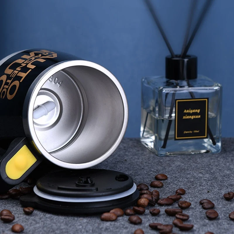 Selbstrührende Tasse Magic Mug Selbstrührender Becher automatisch Edelstahl