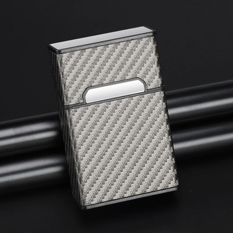 Zigarettenetui Etui 20 Zigaretten Dose Metall Box Mini Kunst Leder