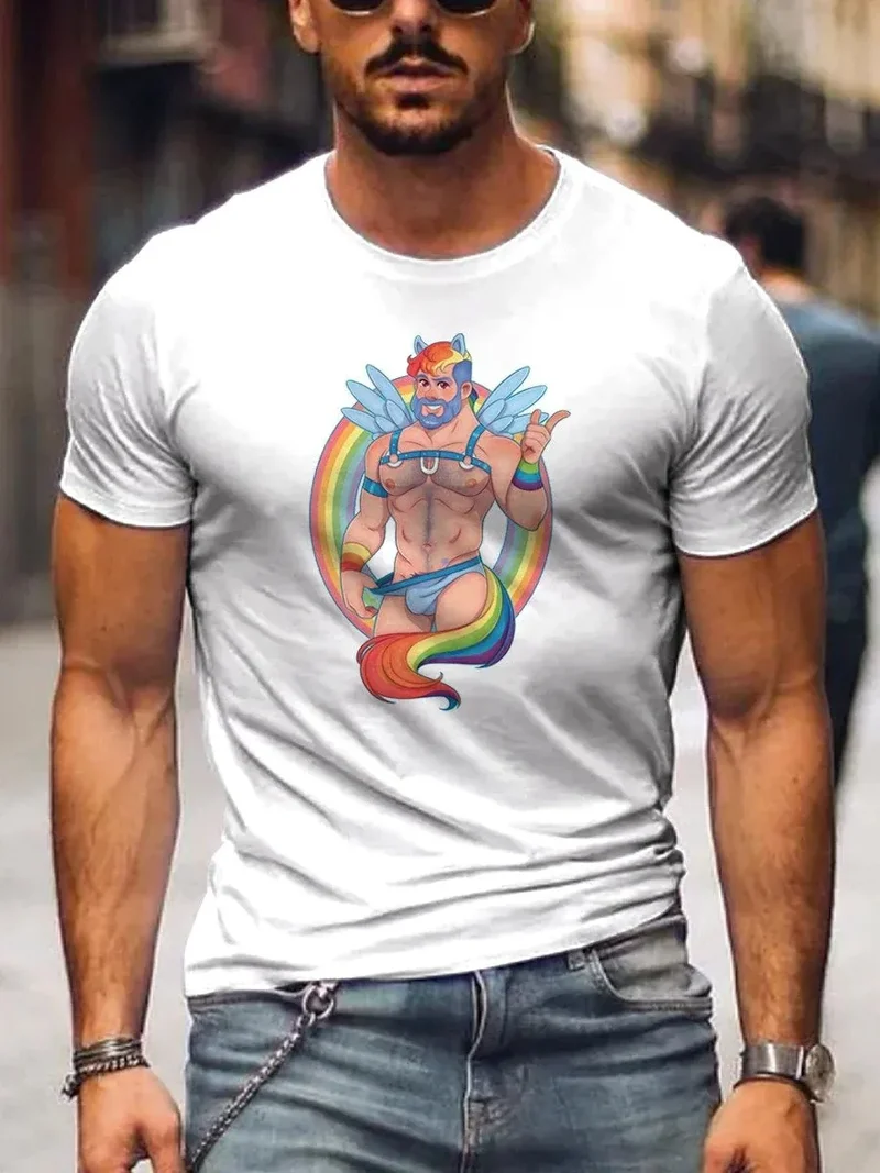 Herren Fashion Vintage 3D T-Shirt Rundhals Unisex Sommer Streetwear