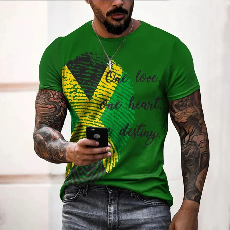 Herren Fashion Vintage 3D T-Shirt Rundhals Unisex Sommer Streetwear