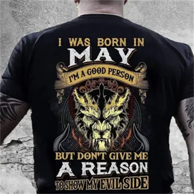 Herren Gym Fitness Vikings Tattoo 3D T-Shirt Rundhals Unisex Streetwear