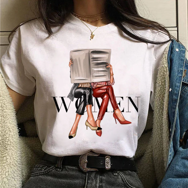 Damen Sommer Top 3D Shut Up T-Shirt Rundhals Streetwear lockeres Damentop