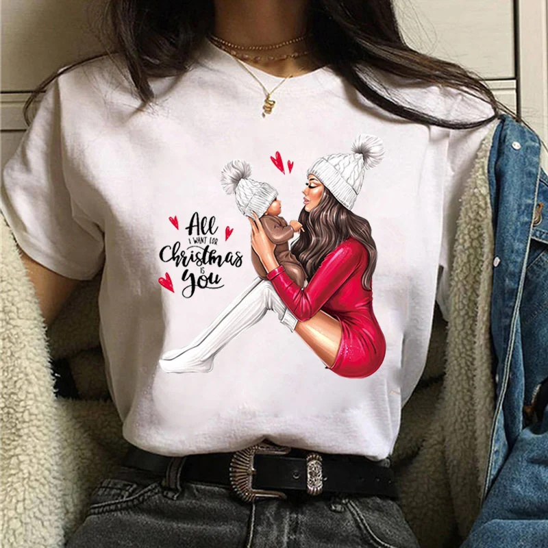 Damen Sommer Top 3D Shut Up T-Shirt Rundhals Streetwear lockeres Damentop