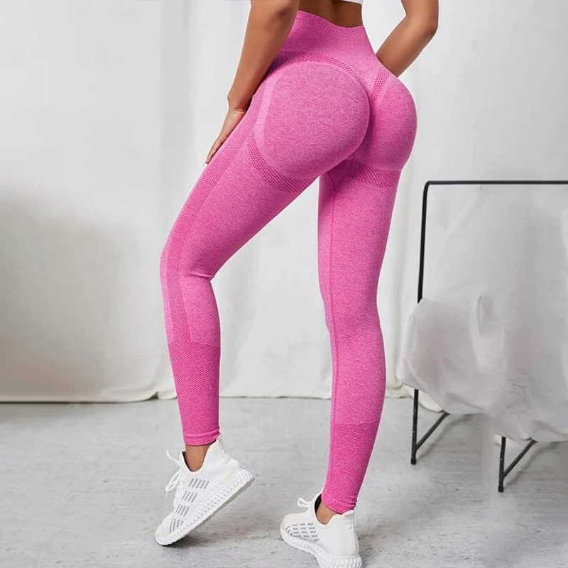 Yoga Leggings Push Up Damen Sport Hose Fitness Gym Stretch Leggins Jogginghose
