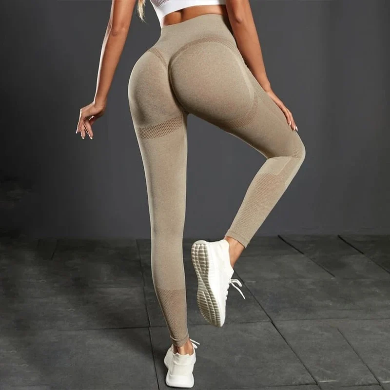 Yoga Leggings Push Up Damen Sport Hose Fitness Gym Stretch Leggins Jogginghose