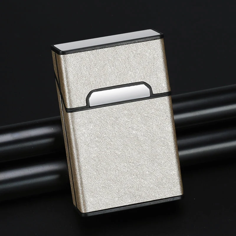 Zigarettenetui Etui 20 Zigaretten Dose Metall Box Mini Kunst Leder Accessories