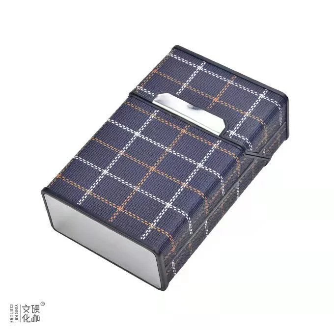 Zigarettenetui Etui 20 Zigaretten Dose Metall Box Mini Kunst Leder Accessories