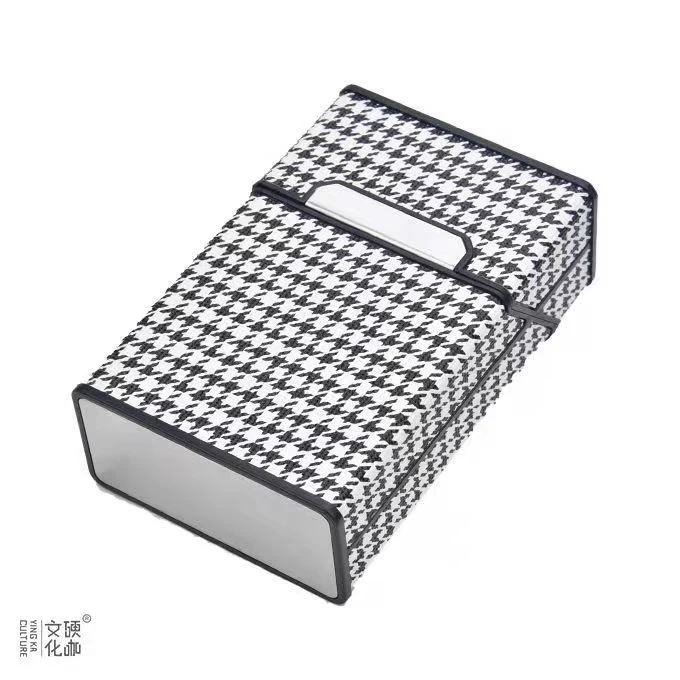 Zigarettenetui Etui 20 Zigaretten Dose Metall Box Mini Kunst Leder Accessories
