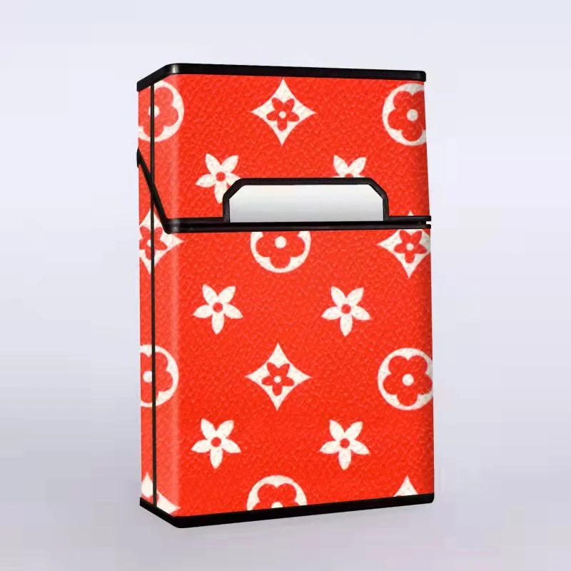 Zigarettenetui Etui 20 Zigaretten Dose Metall Box Mini Kunst Leder Accessories