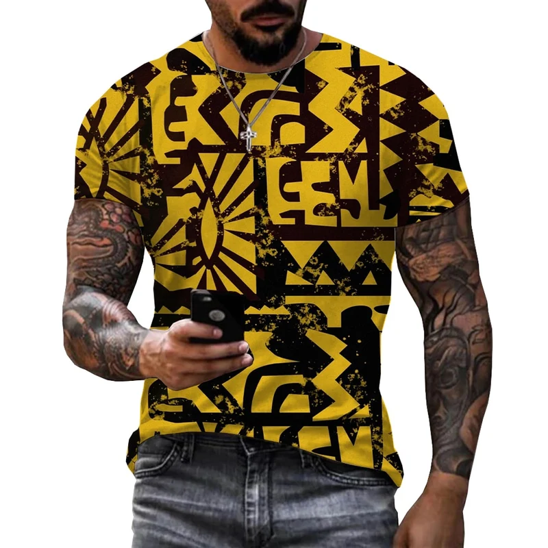 Herren Fashion Vintage 3D T-Shirt Rundhals Unisex Sommer Streetwear