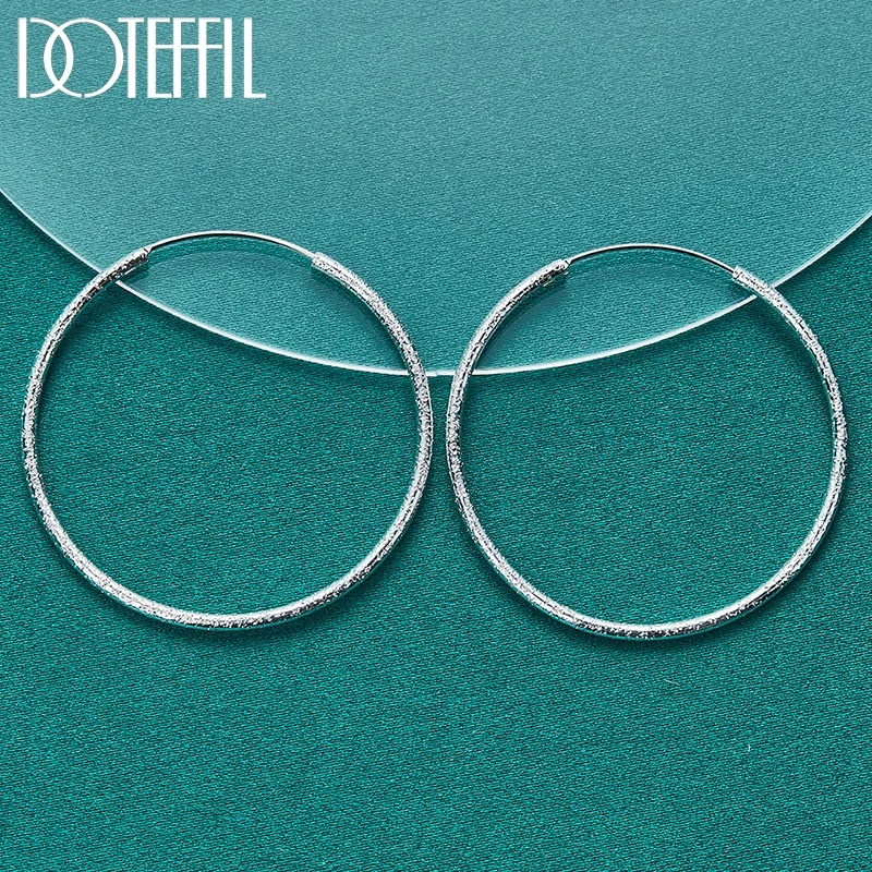 1 Paar Creolen aus 925 Sterling Silber Ohrringe Ohrschmuck Ohrstecker