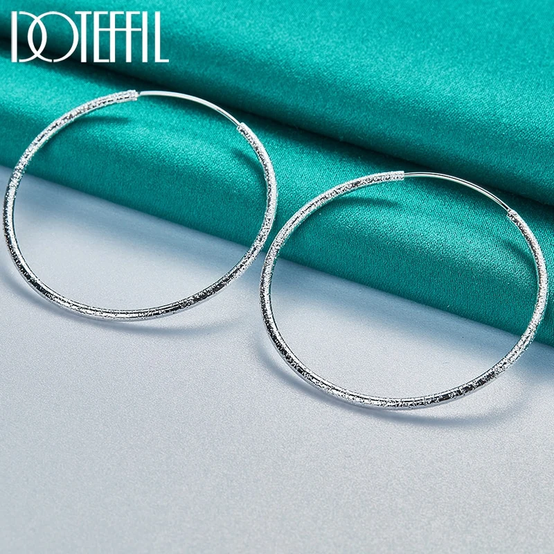1 Paar Creolen aus 925 Sterling Silber Ohrringe Ohrschmuck Ohrstecker