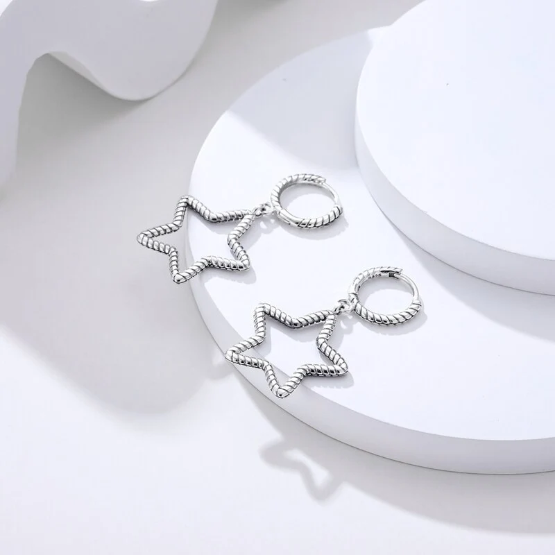 1 Paar Creolen aus 925 sterling Silber Ohrringe Ohrschmuck Zirkonia Ohrstecker