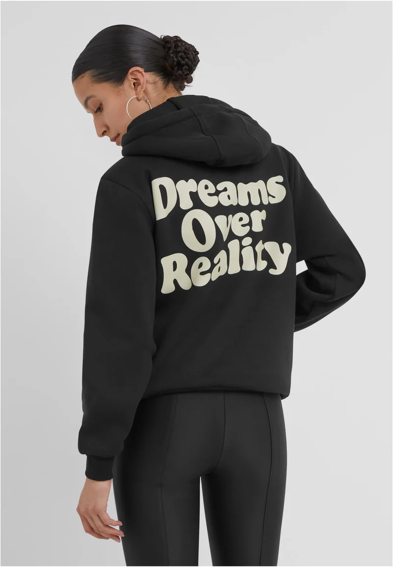 MT Dreams Over Reality Ladies Fluffy Hoody