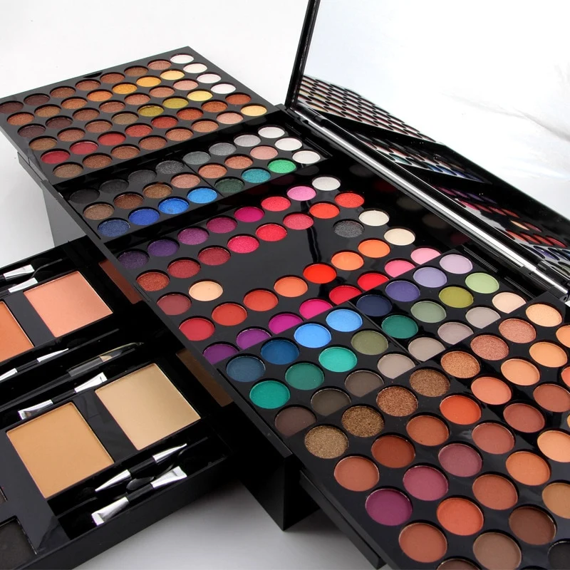 180 Colors Make-up Set Lidschatten Kosmetik Palette Natur Farben Schminkkassette