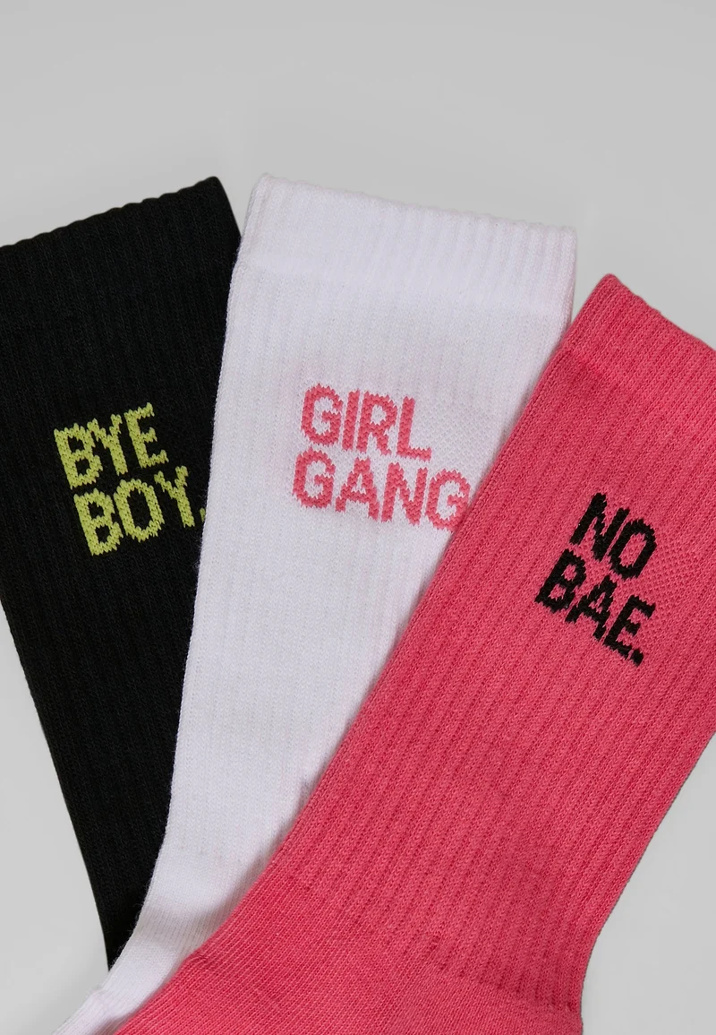 MT Girl Gang Socks 3-Pack