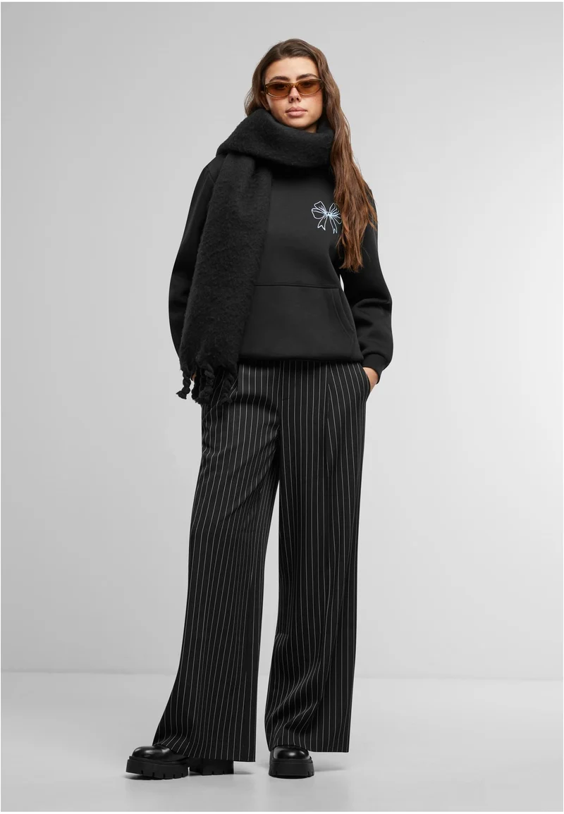 MT Good Vibes Bow Ladies Fluffy Hoody