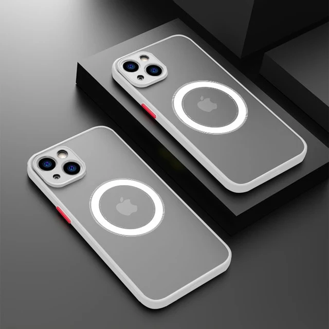 Matte Magnetische Handy Hülle IPhone 14 13 12 11 Pro Fashion Tasche Cove Schutzhülle Cover