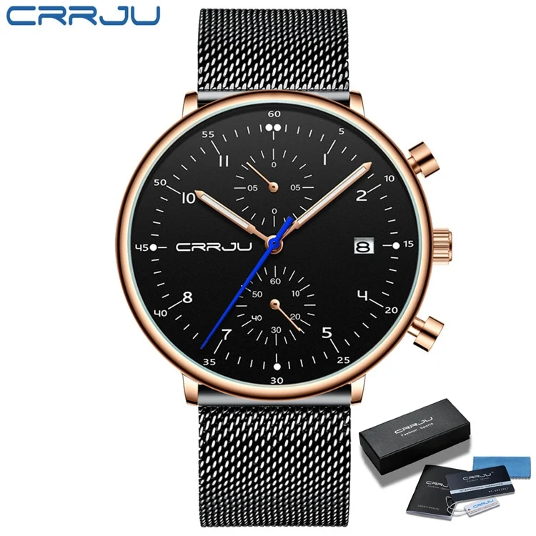 Herren Armbanduhr Silber Edelstahl Fashion Luxus Military Business Uhr