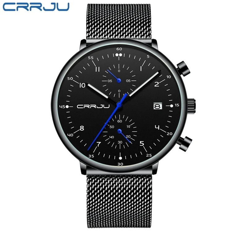 Herren Armbanduhr Silber Edelstahl Fashion Luxus Military Business Uhr