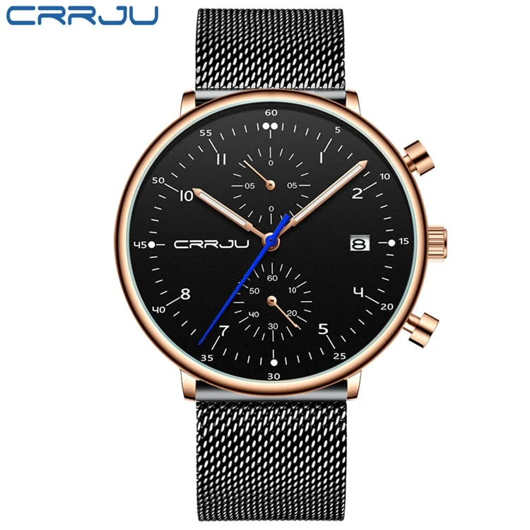 Herren Armbanduhr Silber Edelstahl Fashion Luxus Military Business Uhr