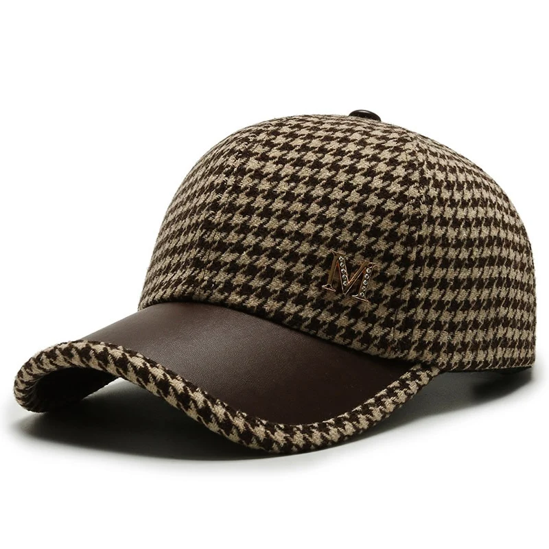 Leder Basecap Cappy Cap Baseball Cap Mütze Kappe gebogen