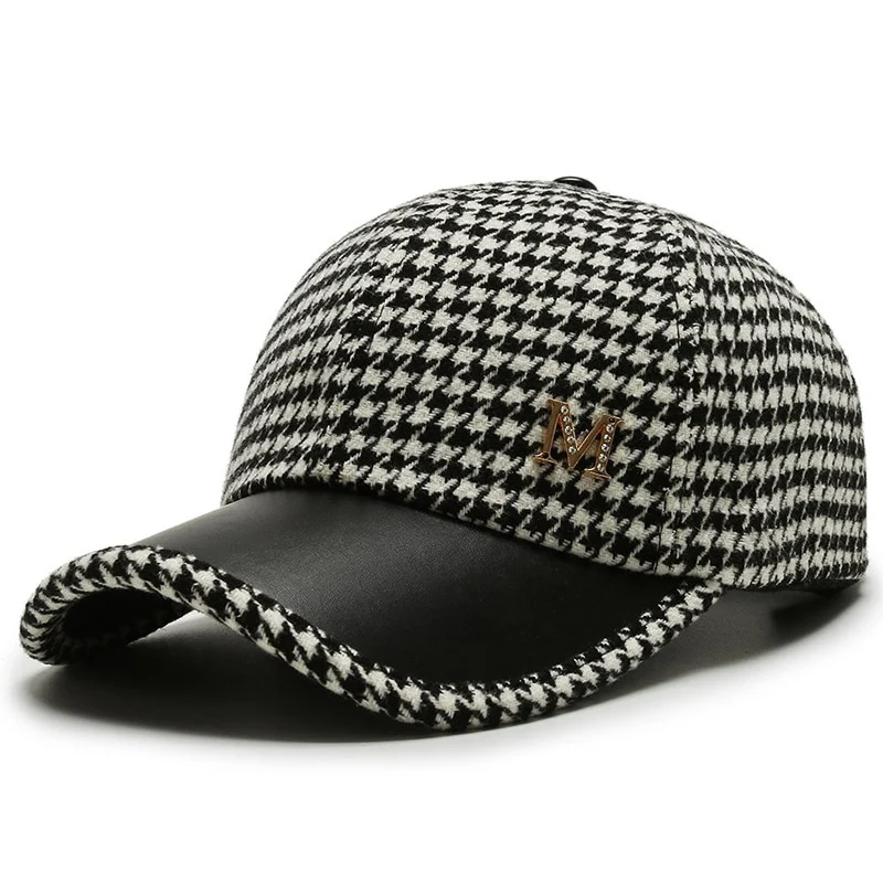 Leder Basecap Cappy Cap Baseball Cap Mütze Kappe gebogen
