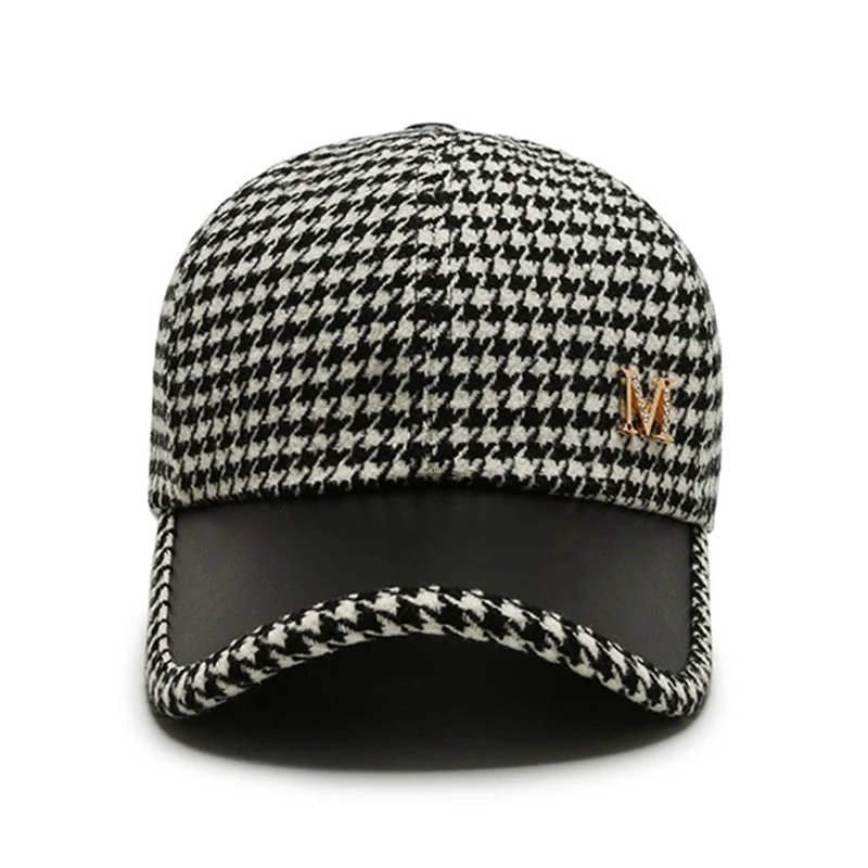 Leder Basecap Cappy Cap Baseball Cap Mütze Kappe gebogen