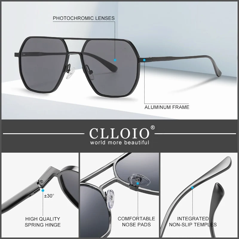 Designer Luxus Sonnenbrille Damen Herren Quadratische Übergröße Gläser Vintage