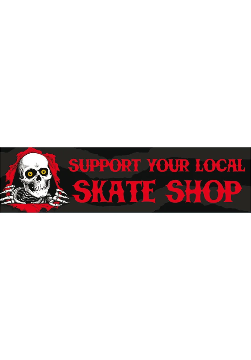 Support Your Local Skate Shop Bumper Sticker