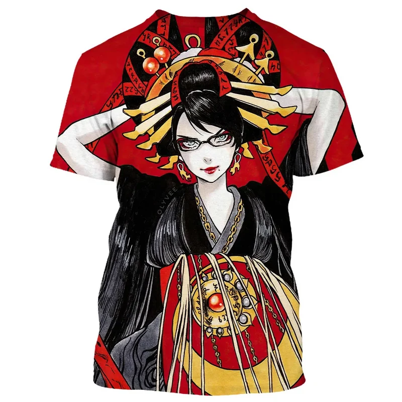 Herren Samurai Oversized 3D T-Shirt Rundhals Unisex Sommer Streetwear