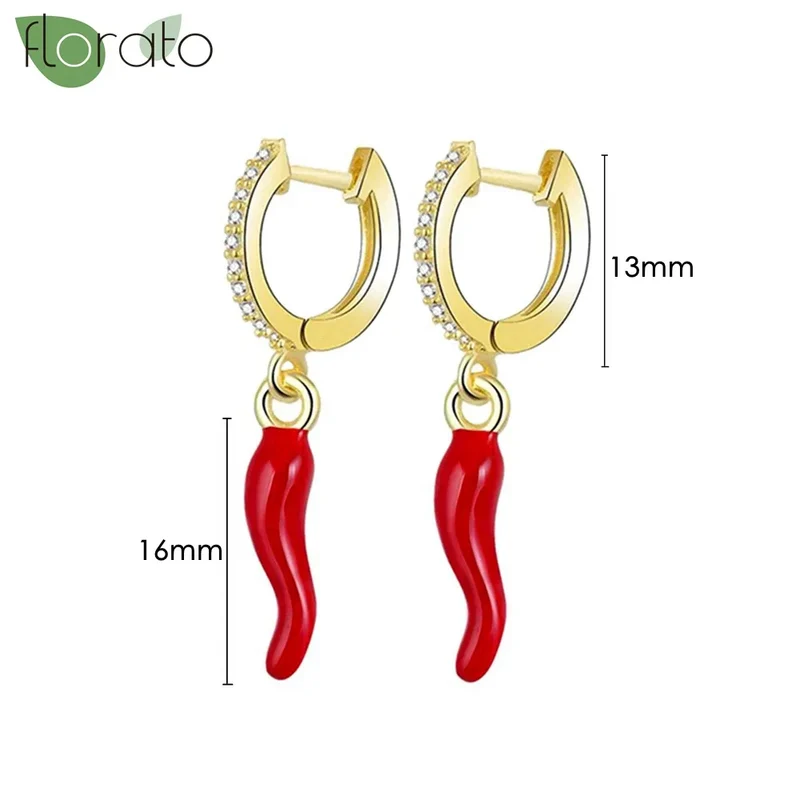 1 Paar Creolen aus 925 sterling Silber Gold Ohrringe Zirkonia Ohrstecker