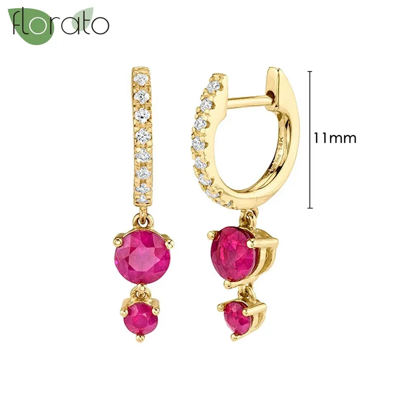 1 Paar Creolen aus 925 sterling Silber Gold Ohrringe Zirkonia Ohrstecker