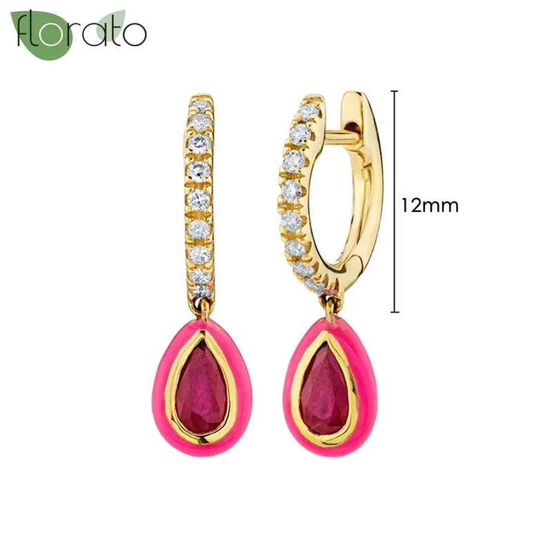 1 Paar Creolen aus 925 sterling Silber Gold Ohrringe Zirkonia Ohrstecker