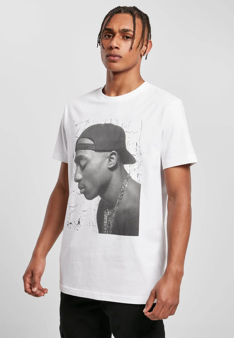 MT Tupac Cracked Background Tee