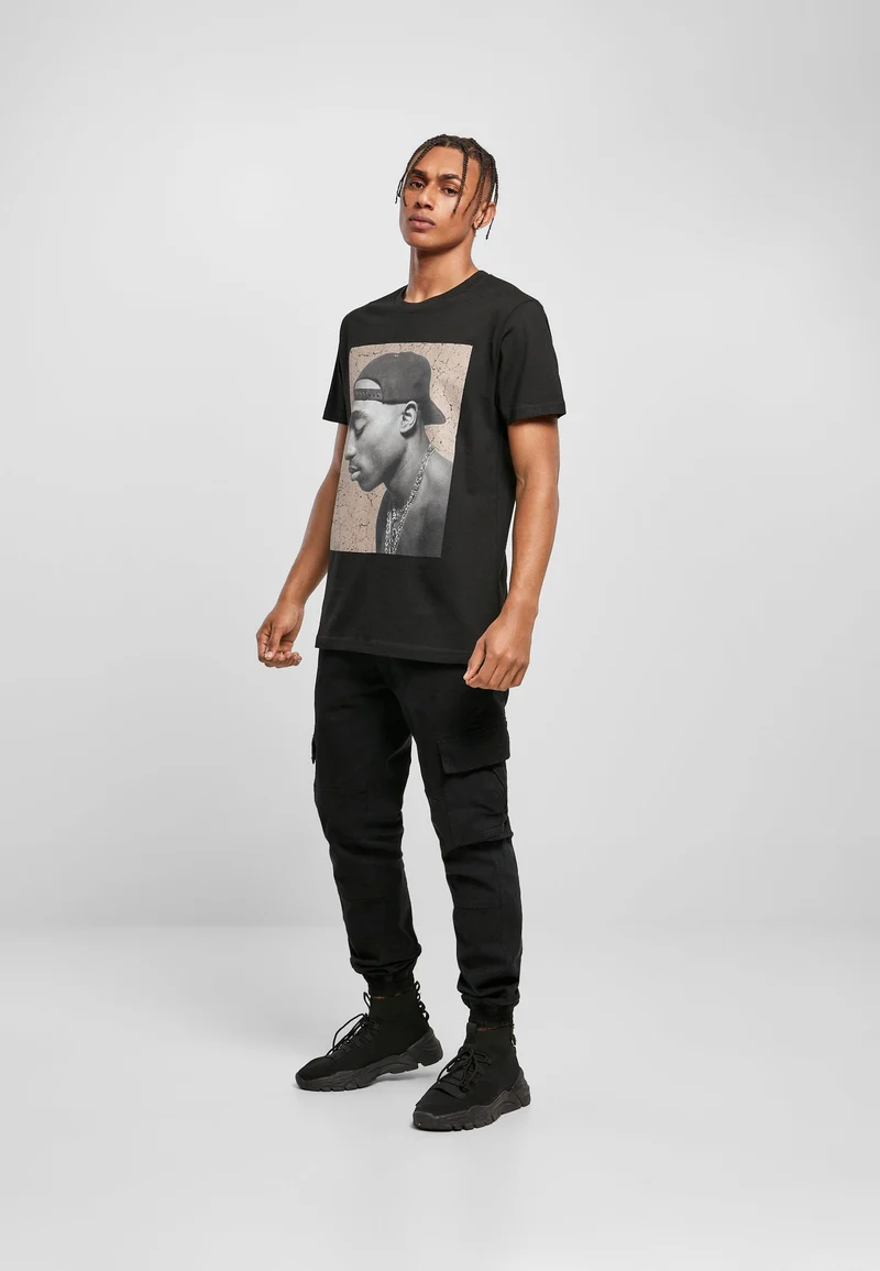 MT Tupac Cracked Background Tee