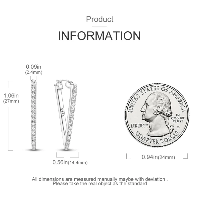 1 Paar Creolen aus 925 sterling Silber Ohrringe Ohrschmuck Zirkonia Ohrstecker