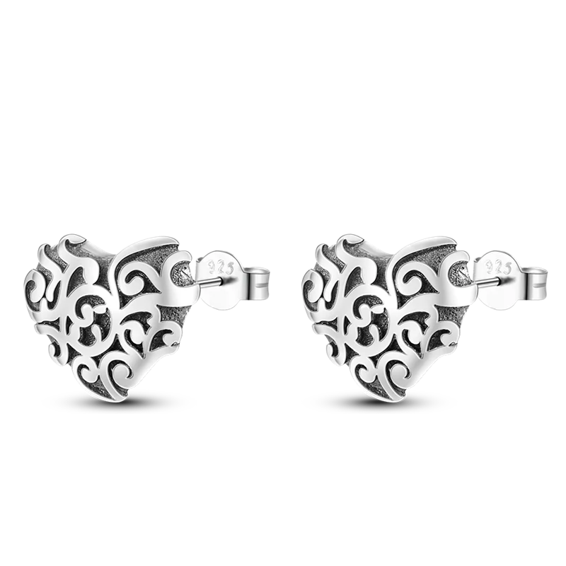 1 Paar Creolen aus 925 sterling Silber Ohrringe Ohrschmuck Zirkonia Ohrstecker